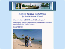 Tablet Screenshot of bridaldreamhawaii.net