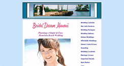 Desktop Screenshot of bridaldreamhawaii.com